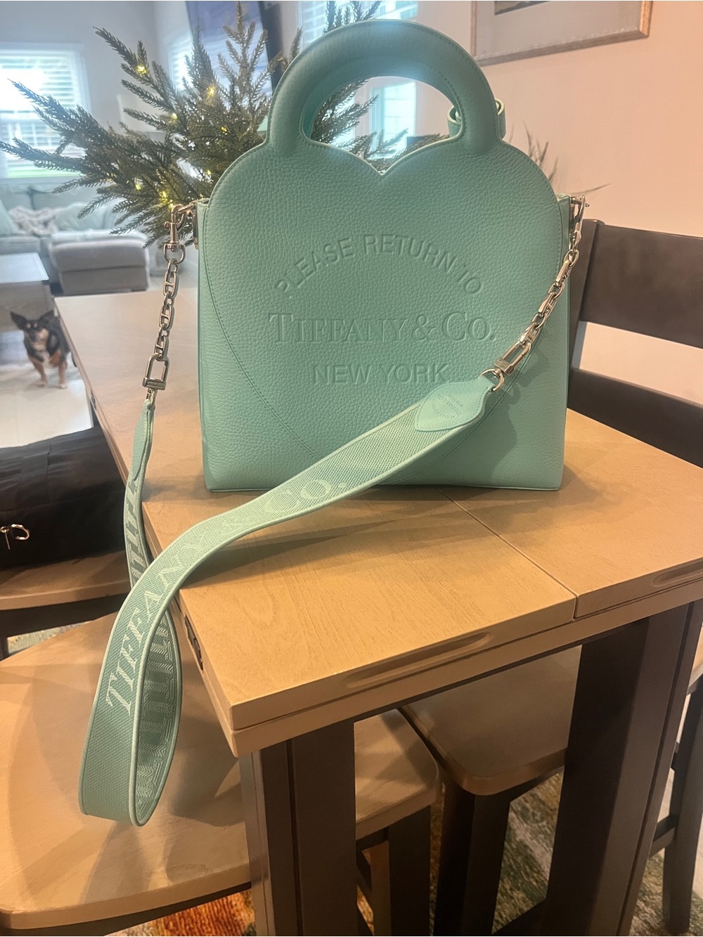 Tiffany & Co. Heart Crossbody Bag in Tiffany Blue